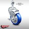 Service Caster 4 Inch SS Blue Polyurethane Swivel 12mm Threaded Stem Caster with Brake SCC SCC-SSTS20S414-PPUB-BLUE-TLB-M1215 - alternate 1